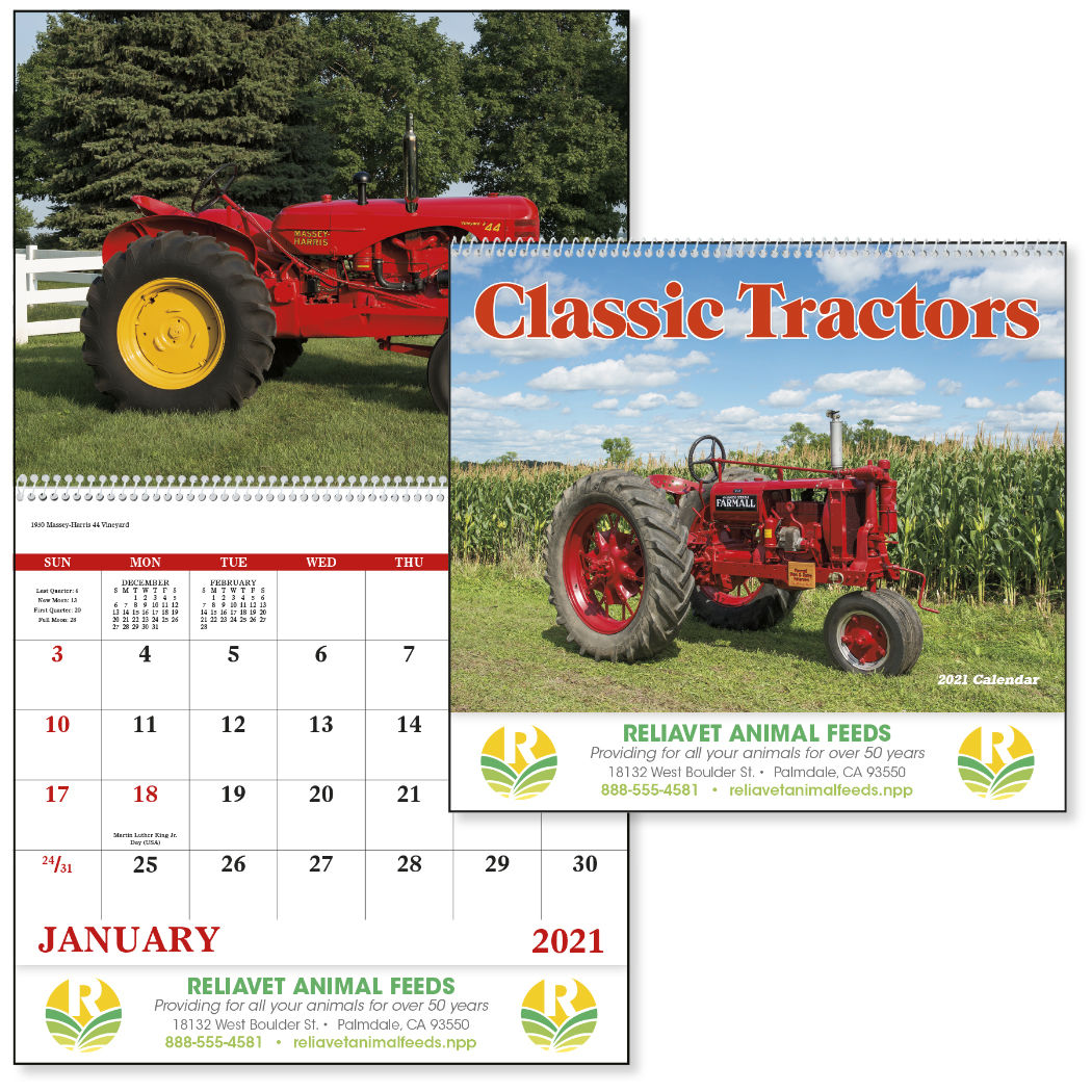 Spiral Classic Tractors 2024 Calendar lupon.gov.ph